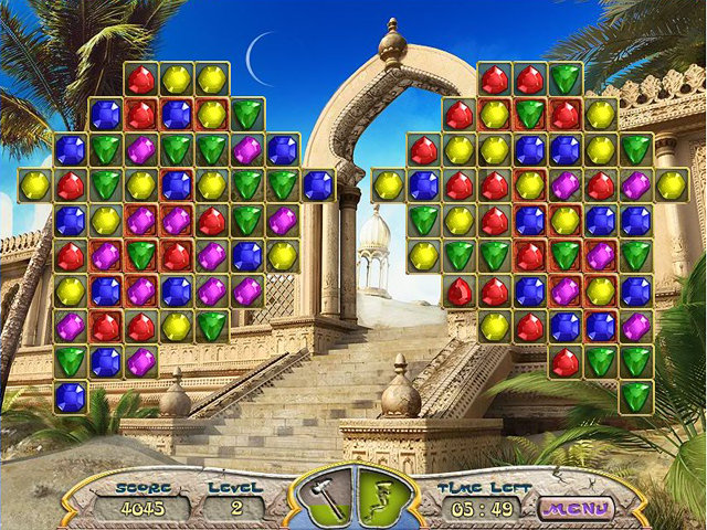 Great sequel of addictive puzzle match 3 game from AncientJewelsGames.com 